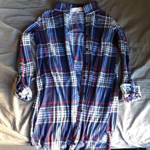 W.F. Plaid Tunic shirt